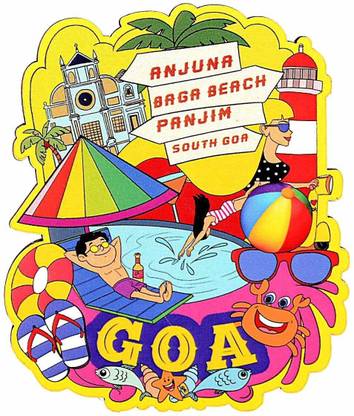 Skywalk SkyWalker MDF Goa India Fridge Magnet Pack of 1