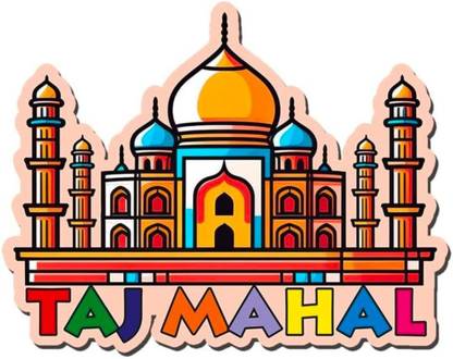 Sihan Handicrafts Kitchen Fridge Magnet / Door Magnet Taj Mahal Fridge Magnet Pack of 1