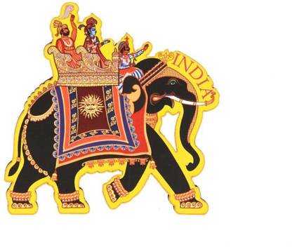 Skywalk India Souvenir Wooden Fridge Magnet - Elephant,perfect souvenir for gifting Fridge Magnet Pack of 1