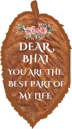Thewallofdreams Dear Bhai Fridge Magnet Pack of 1