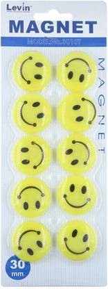 Brightlance Smiley Fridge Magnets Fridge Magnet, Multipurpose Office Magnets, Photo Gallery Magnets Pack of 12