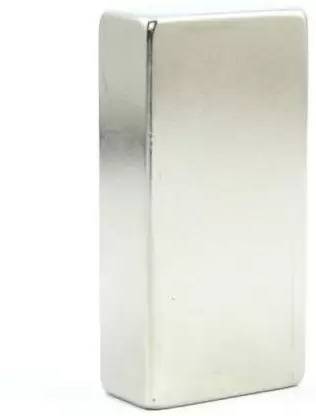 MAGNETIK 1 Pcs of 40x20x10mm Steel Magnets (Nickle Fridge Magnet Pack of 1