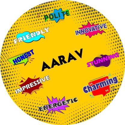 Impresion Aarav Customised Stylish Fridge Magnet Return Gifts on Happy Birthday Fridge Magnet Pack of 1