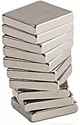 BUI 10mm x 10mm x 2mm Neodymium Magnets Square Shape - N52 Rare Earth NdfeB Magnets Multipurpose Office Magnets, Photo Gallery Magnets, Fridge Magnet, Magnetic Note Pads Pack of 10