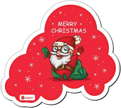 Indigifts Christmas Decoration, Xmas Decoration, Xmas Gifts, Fridge Magnet, Magnets, Gift for Friends_S-FMGNWWH01CLSD-XMS16098 Fridge Magnet Pack of 1