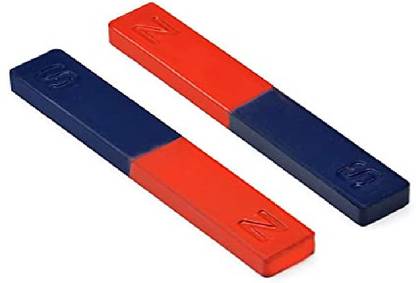 KRYTONE 2PCS Bar Magnet for Education Science Experiment Tools Multipurpose Office Magnets Pack of 1