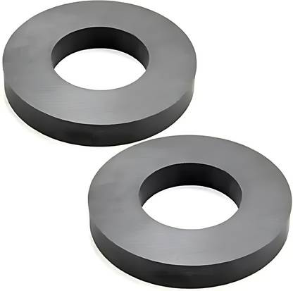 MKHUB 70MMx32MMx10MM Ring Magnet for Project Magnet, Ring Shaped Magnet Speaker Magnet Multipurpose Office Magnets, Kitchen Organiser Magnet, Photo Gallery Magnets Pack of 2