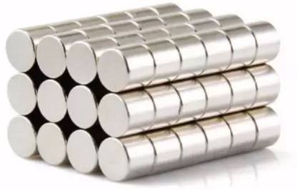 BUI Store 40 Pieces of 6mm x 6mm Neodymium Magnets N52 Disc magnets Rare Earth Fridge Magnet, Magnetic Paper Holder, Multipurpose Office Magnets Pack of 40