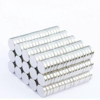 Jinsa 50Pcs Of Dia 8X1.5Mm Round/Disc Neodymium Rare-Earth Magents, Art & Crafts Multipurpose Office Magnets Pack of 50