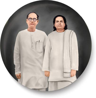 PEACOCKRIDE Netaji Subhas Chandra Bose Muthuramalinga Thevar - The Real Hero Fridge Magnet Pack of 1