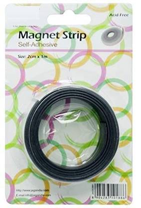 Brightlance Self Adhesive magnetic Strip Multipurpose Office Magnets, Fridge Magnet, Kitchen Organiser Magnet Pack of 1