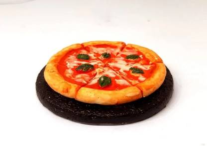 गिफ्ट इन गुरु Cheese Pizza 3D Fridge Magnet फ्रिज मैग्नेट 1 का पैक