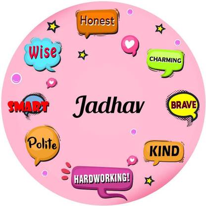 ARTBUG Stylish Fridge Magnet -Gift for Son, Daughter, Kids, Friend, Name -Jadhav Fridge Magnet Pack of 1