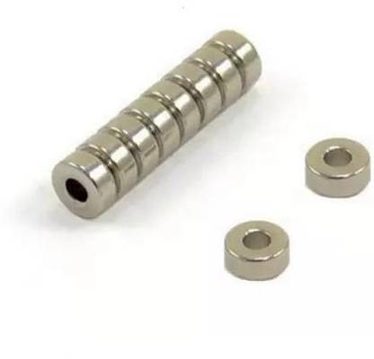 MAGNETIK 10 Pieces of 11 mm x 5mm with 5mm hole Fridge Magnet Pack of 10