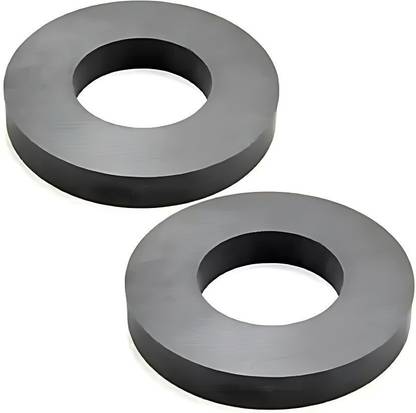 MKHUB 70MMx32MMx10MM Ring Magnet for Project Magnet, Ring Shaped Magnet Speaker Magnet Multipurpose Office Magnets, Kitchen Organiser Magnet, Photo Gallery Magnets Pack of 2