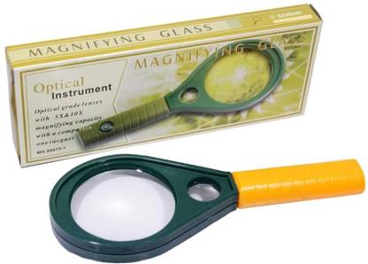 Mcare 50mm Magnifying Glass for reading small prints, maps details, tiny objects, etc. 1x Double Sided High power zoom magnifying lens, Light weight.