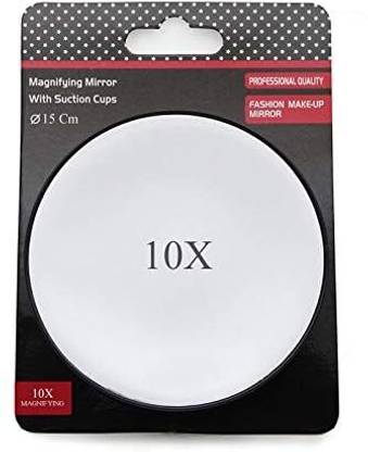 WROPZO Magnifying Mirror with 10x Magnification & Suction Cups for Makeup 1 Magnifying Mirror with 10x Magnification