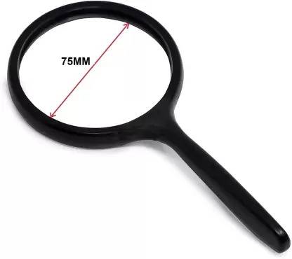 LabHouse Magnifying Glass Lens 75MM Double Glass 10X High Power Handheld Magnifying Glass 10X Magnifying Glass Lens