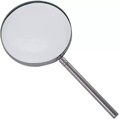 Spylock Magnifying Glass/Lens 3 inch" Heavy Handle with Rim Chromium Plated 3 inch 100 X Glass