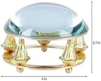 AR Engineers Brass round table magnifying glass 2.5 Antique