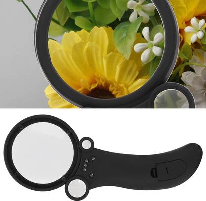 Hoaxer High Definition Clear Imaging Reading Magnifying Glass 2.5X::25X::55X Magnifying Glass