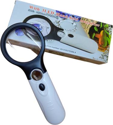 JGG 4x60 MM HD 3LED MAGNIFYING GLASS 4X60 HEAVY GLASS