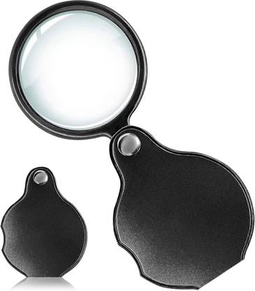 Justakeit Small Magnifying Glass for Kids Senior Pocket Magnifier Reading Close Work 10mm Pocket Magnifier Glass