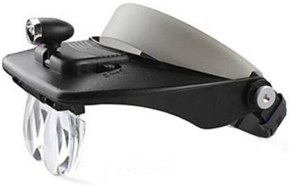 SHUANG YOU Headband Led Head Light Magnifier Magnifying Glass 4 Lens 1.2X, 1.8X, 2.5X, 3.5X Magnifier