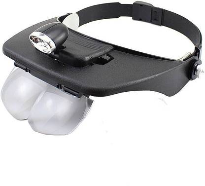 MILLENNIUM Headband LED Head Light Magnifying Glass Loupe 4x Lens 1.2X,1.8X,2.5X,3.5X Magnifier