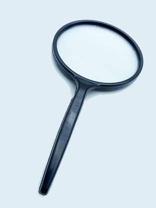 CRAFTWAFT Magnifying Glass for Reading, Map, Labs, Elders High Power Handheld Black 100MM 6X Handheld Magnifying Glass