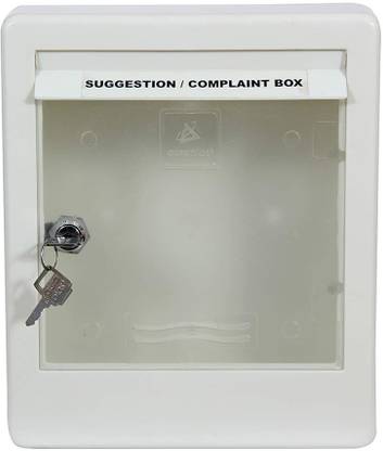 AURA PLAST Plastic Wall Mounted Letter Box for Office, Banks & Commercial use Wall Mounted Mailbox