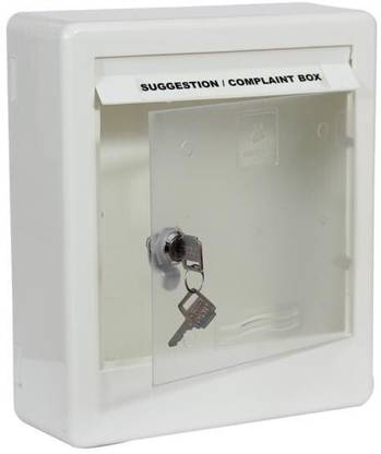 AURA PLAST Plastic Wall Mounted Letter Box for Office,Banks & Commercial use Wall Mounted Mailbox