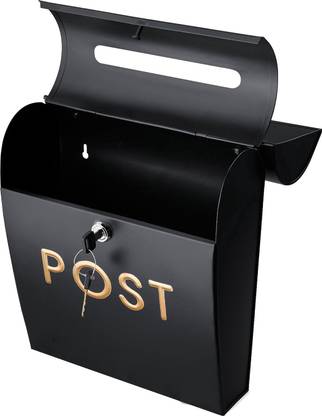 Velgo Hub Letter Box for Home Gate with Magazine Holder News Paper Holder Mail Box Wall Mounted Mailbox