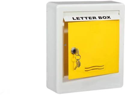 AURA PLAST High Grade Plastic Mail Box/Outdoor Mailboxes with Key Lock Wall Mounted Mailbox