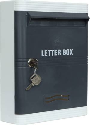 AURA PLAST Mail Box/Letter Box for Home and Office Gate and Wall Mount with Key Lock Wall Mounted Mailbox