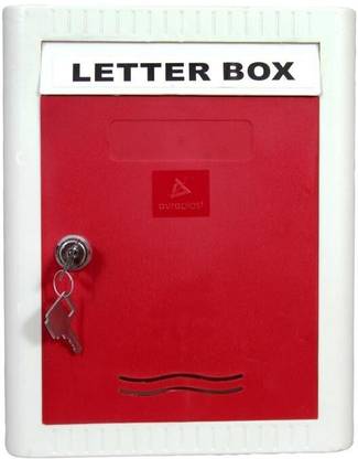 AURA PLAST Plastic Wall Mounted Letter Box for Office, Banks & Commercial use Wall Mounted Mailbox