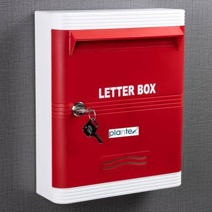 Impulse by Plantex Virgin Plastic A4 Letter Box/Post Box For Home Gate/Complaint Box with Key Lock Wall Mounted Mailbox