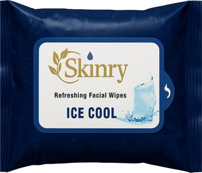 SKINRY Ice Cool Makeup Removing Wipe | Refreshing | Removes Dirt & Waterproof Makeup Makeup Remover