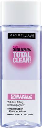 MAYBELLINE NEW YORK Clean Express Total Clean Express Eye & Lip Makeup Remover Makeup Remover