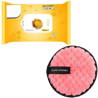 WECHARMERZ Breathing Cleansing Moisturising Ice Cool Wet Wipes With Makeup Remover