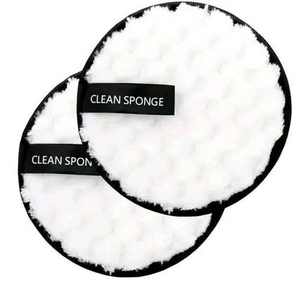 Mehwish Reusable Makeup Remover Cleansing Pads, Removes Face & Eye Makeup (White) Makeup Remover