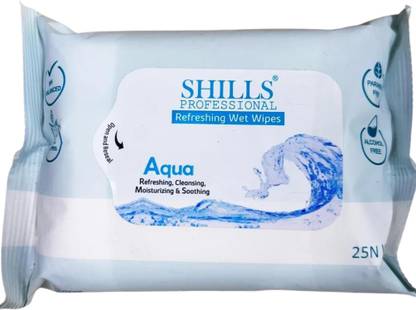 Shills Professional Aqua Wet Wipes Makeup Remover