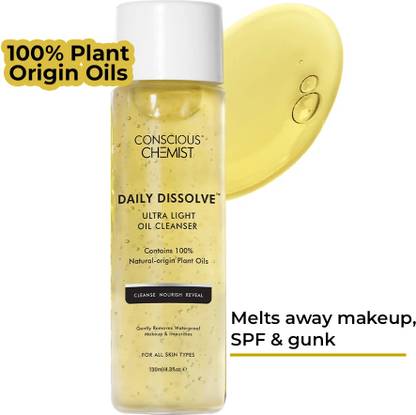 Conscious Chemist Oil Cleanser | Removes Makeup, SPF & Impurities | Hydrates & Softens Skin Makeup Remover