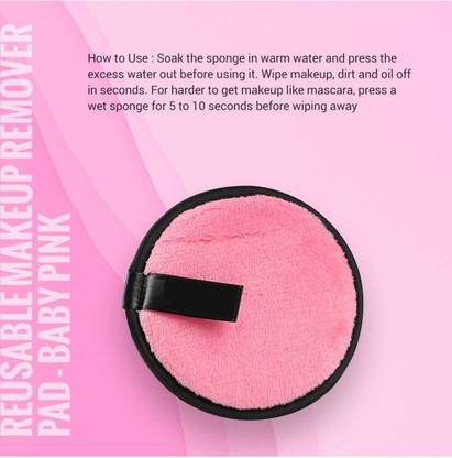 HUZURLU Reusable Makeup Remover Cleansing Pads | Easily Removes Face & Eye Makeup Makeup Remover
