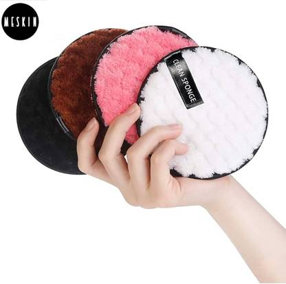 Meskin Reusable Makeup Remover Pads – Effortlessly Remove Stubborn Face & Eye Makeup Makeup Remover