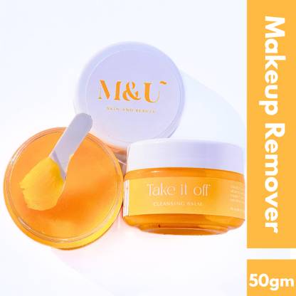 M and U Take it off Cleansing Balm Make up Remover, With Vitamin E, Cleans & Brightens Makeup Remover