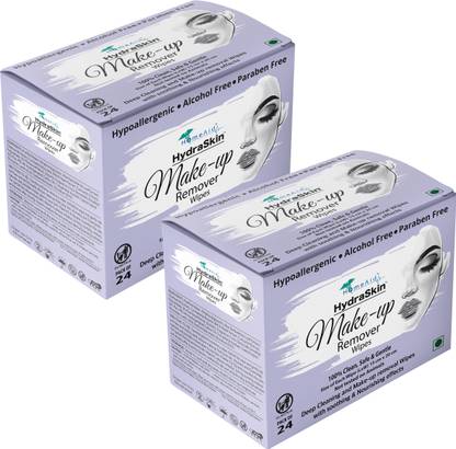 Home Aid Make Up Remover Wipes with Aloevera & Chamomile Extracts for Nourishing Set 2 Makeup Remover