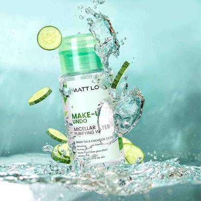MATTLOOK Make-up Undo Micellar Purifying Water Green Tea Cucumber Extract Makeup Remover Makeup Remover