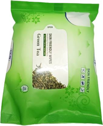 Facejewel Oil Free Daily Essentials Cleansing Wipes Makeup Remover Green Tea Makeup Remover