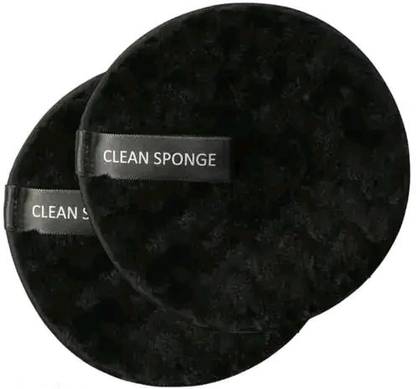 Mehwish Reusable Makeup Remover Cleansing Pads, Removes Face & Eye Makeup (Black) Makeup Remover